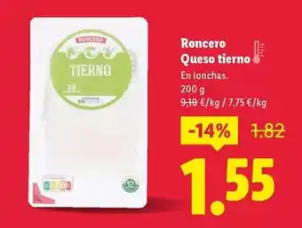 Lidl Roncero - queso tierno oferta