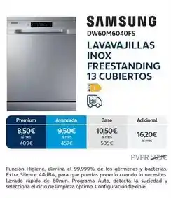 Movistar Samsung - lavavajillas inox freestanding 13 cubiertos oferta