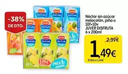 Dialprix Disfruta juver - néctar sin azúcar mélacoton, pina o 10f-10v oferta