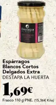 Gadis Destapa la huerta - esparragos blancos cortos delgados extra oferta