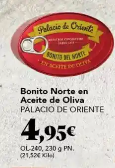 Gadis Palacio de oriente - bonito norte en aceite de oliva oferta