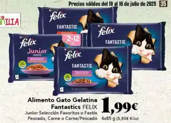 Gadis Purina - alimento gato gelatina fantastics felix oferta