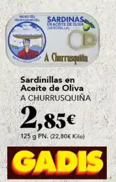 Gadis A churrusquiña - sardinillas en aceite de oliva oferta
