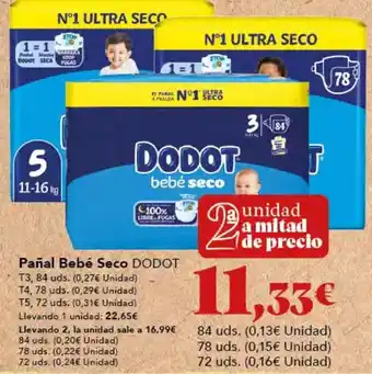 Gadis Dodot - panal bebe seco oferta