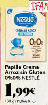 Gadis Nestlé - papilla crema arroz sin gluten oferta