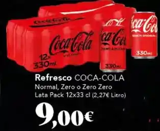 Gadis Coca-cola - refresco normal, zero o zero zero oferta