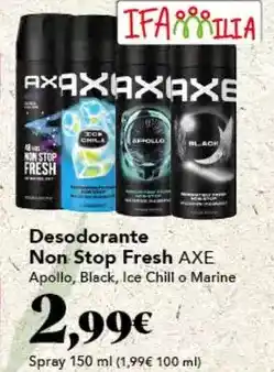 Gadis Axe - desodorante non stop fresh oferta