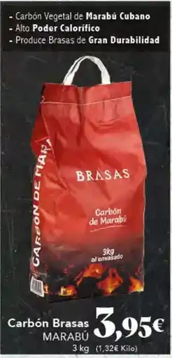 Gadis Carbón brasas marabú oferta