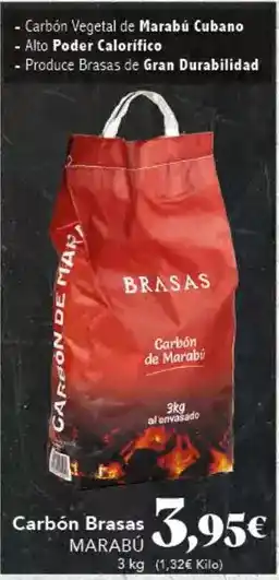 Gadis Carbón brasas marabú oferta