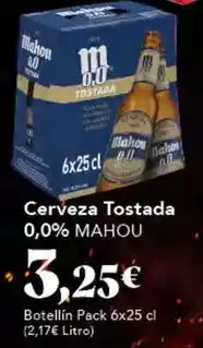 Gadis Mahou - cerveza tostada 0,0% oferta