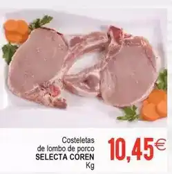 Plenus Supermercados Selecta - costeletas de lombo de porco oferta