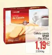 Plenus Supermercados Spar - galleta canela oferta