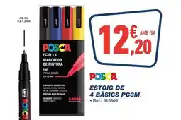 Bureau Vallée Posca - estoig de 4 basics pc3m oferta