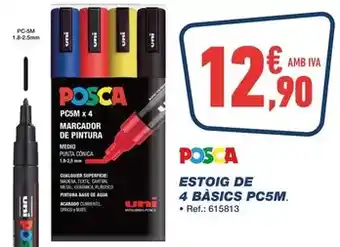Bureau Vallée Posca - estoig de 4 basics pc5m oferta