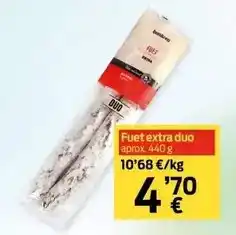 bonÀrea Bon area - fuet extra duo oferta