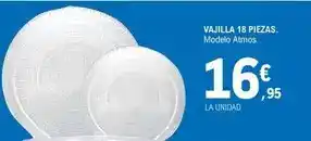 E.Leclerc Vajilla 18 piezas oferta