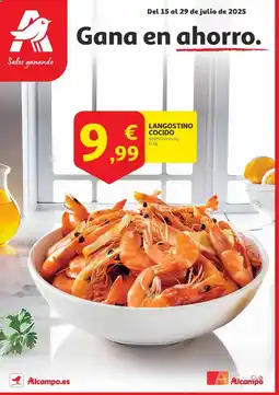 Alcampo Langostino cocido oferta