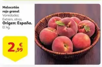 Alcampo Melocotón rojo granel oferta