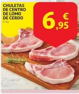 Alcampo Chuletas de centro de lomo de cerdo oferta