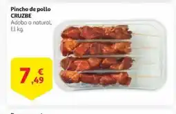 Alcampo CRUZBE Pincho de pollo oferta