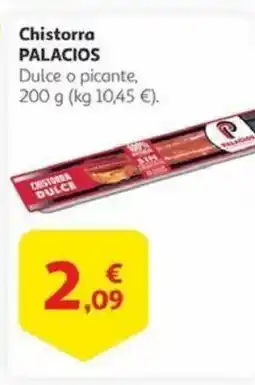 Alcampo PALACIOS Chistorra oferta