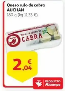 Alcampo AUCHAN Queso rulo de cabra oferta