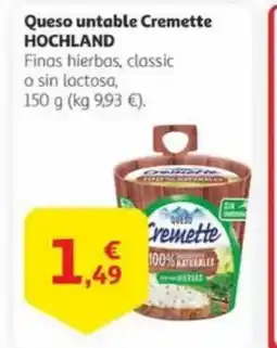 Alcampo HOCHLAND Queso untable Cremette oferta