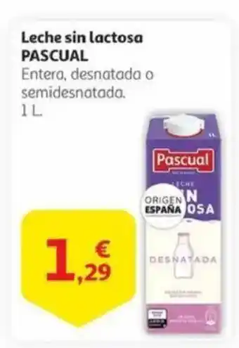 Alcampo PASCUAL Leche sin lactosa oferta