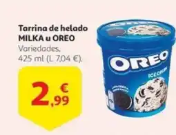 Alcampo MILKA U OREO Tarrina de helado oferta