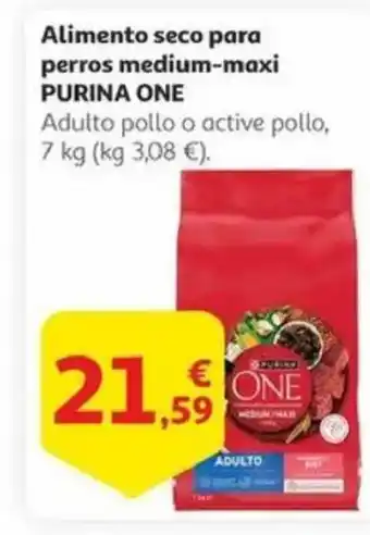 Alcampo PURINA ONE Alimento seco para perros medium-maxi oferta