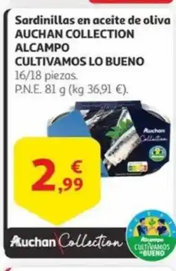 Alcampo Sardinillas en aceite de oliva oferta