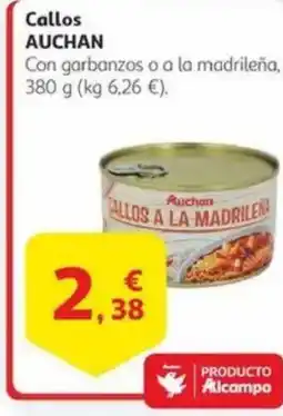 Alcampo AUCHAN Callos oferta