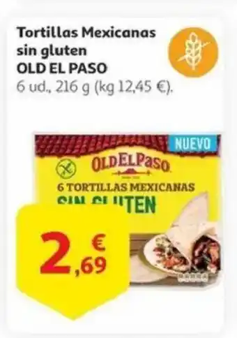 Alcampo OLD EL PASO Tortillas Mexicanas sin gluten oferta