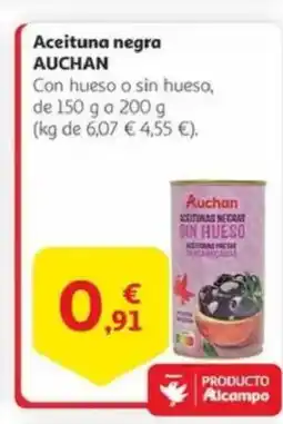 Alcampo AUCHAN Aceituna negra oferta