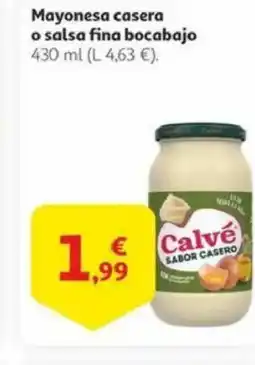 Alcampo Mayonesa casera o salsa fina bocabajo oferta