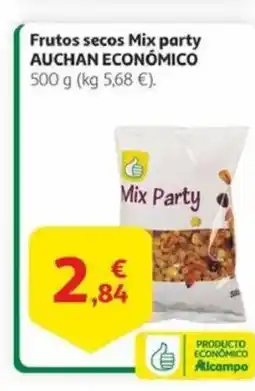 Alcampo AUCHAN ECONÓMICO Frutos secos Mix party oferta