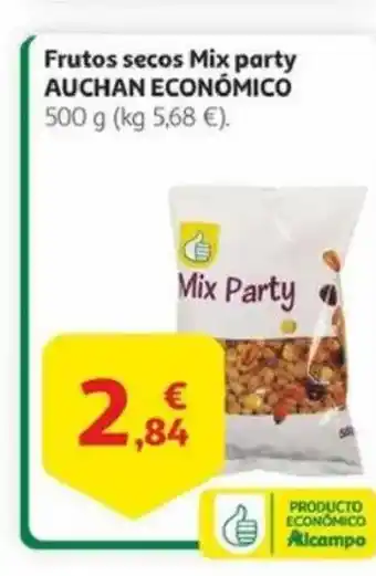 Alcampo AUCHAN ECONÓMICO Frutos secos Mix party oferta