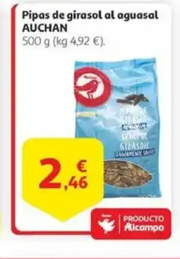 Alcampo AUCHAN Pipas de girasol al aguasal oferta