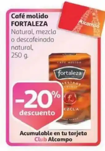Alcampo FORTALEZA Café molido oferta