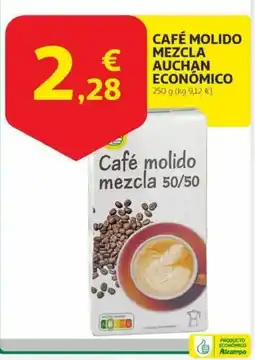 Alcampo Café molido mezcla auchan económico oferta