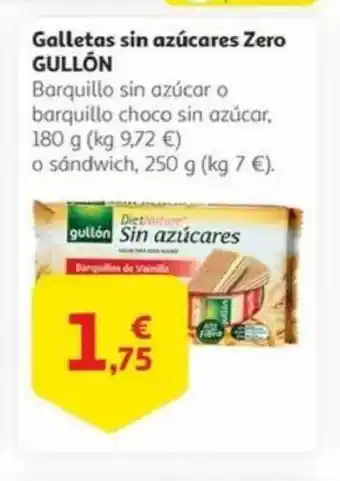 Alcampo GULLÓN Galletas sin azúcares Zero oferta
