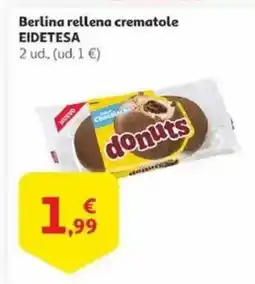 Alcampo EIDETESA Berlina rellena crematole oferta
