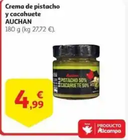 Alcampo AUCHAN Crema de pistacho y cacahuete oferta