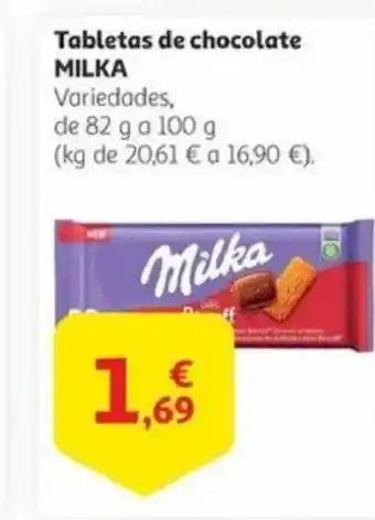 Alcampo MILKA Tabletas de chocolate oferta