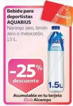 Alcampo AQUARIUS Bebida para deportistas oferta