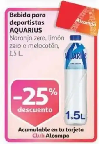 Alcampo AQUARIUS Bebida para deportistas oferta