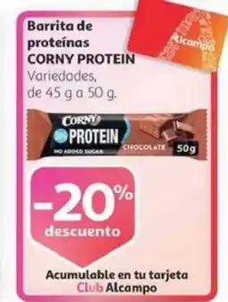 Alcampo CORNY PROTEIN Barrita de proteínas oferta