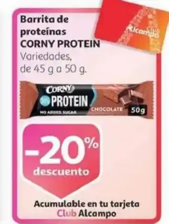 Alcampo CORNY PROTEIN Barrita de proteínas oferta