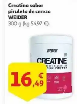 Alcampo WEIDER Creatina sabor piruleta de cereza oferta