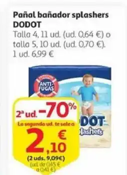 Alcampo DODOT Pañal bañador splashers oferta